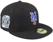 New York Mets Newspaper & Cigar 59FIFTY Black Fitted - New Era