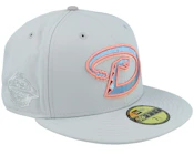 Arizona Diamondbacks Mighty Mega 59FIFTY Snow Grey/Grey Fitted