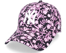 New York Yankees Womens Floral 9FORTY Black Adjustable - New Era