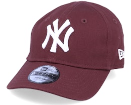 Kids New York Yankees League Essential 9FORTY Maroon/White Adjustable - New Era