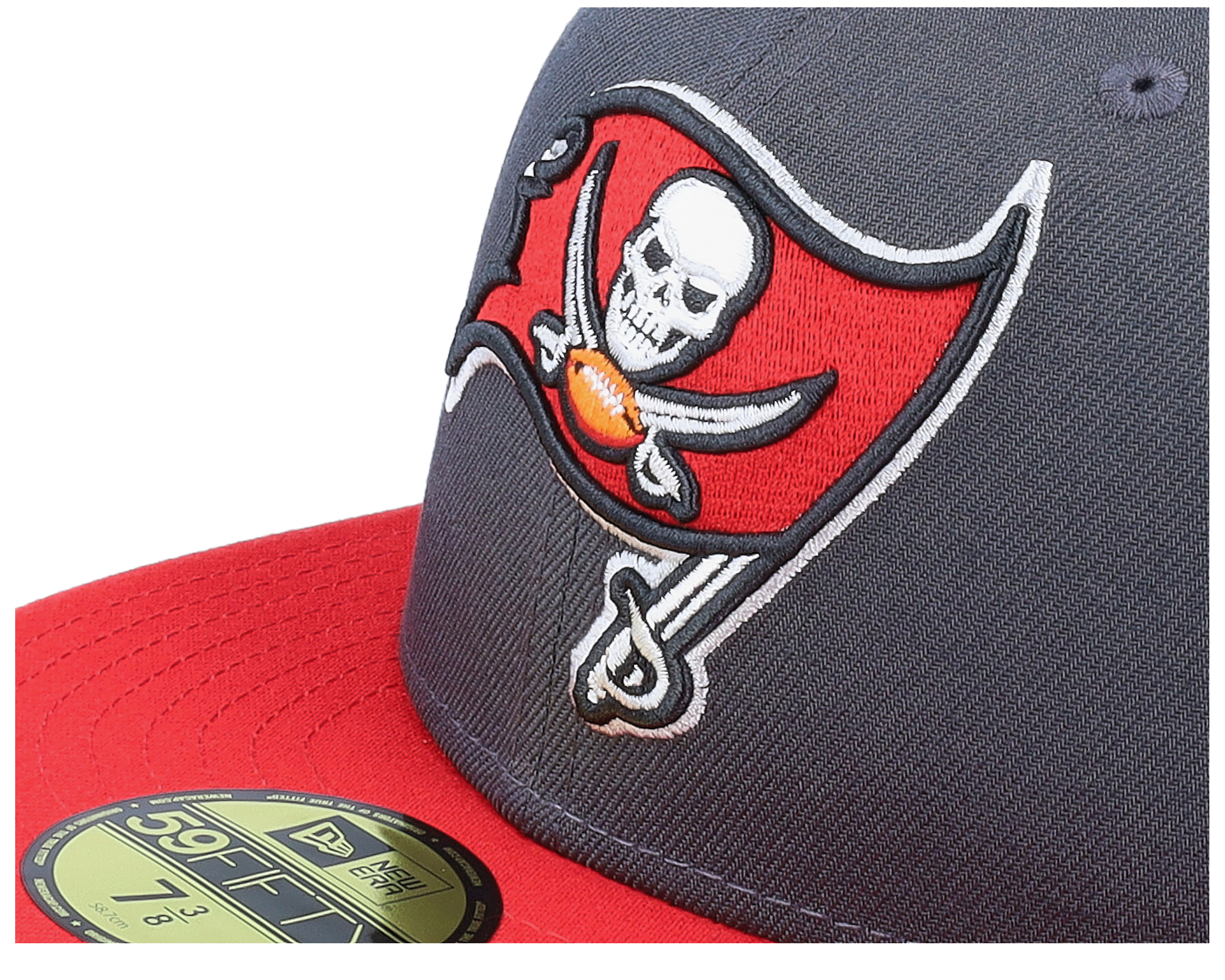 Tampa Bay Buccaneers NFL 59FIFTY Charcoal/Red Fitted - New