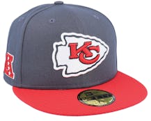 Kansas City Chiefs NFL 59FIFTY Charcoal/Red Fitted - New Era