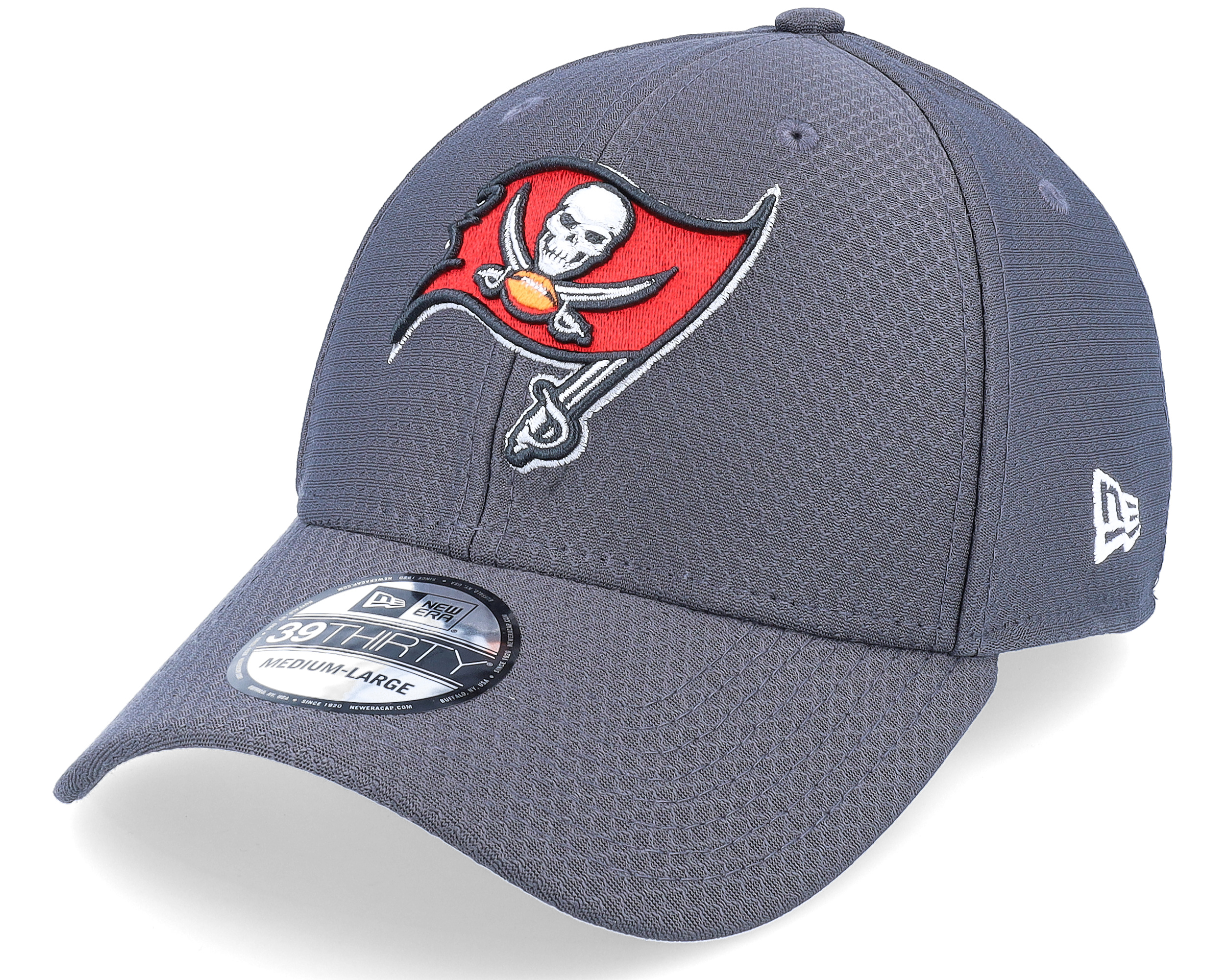 Tampa Bay Buccaneers NFL Hex Tech 39THIRTY Charcoal Flexfit - New Era