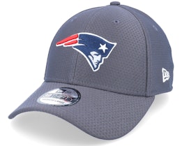 New England Patriots NFL Hex Tech 39THIRTY Charcoal Flexfit - New Era