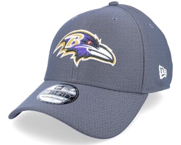 Baltimore Ravens NFL Hex Tech 39THIRTY Charcoal Flexfit - New Era