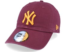 New York Yankees League Essential 9TWENTY Maroon/Orange Dad Cap - New Era