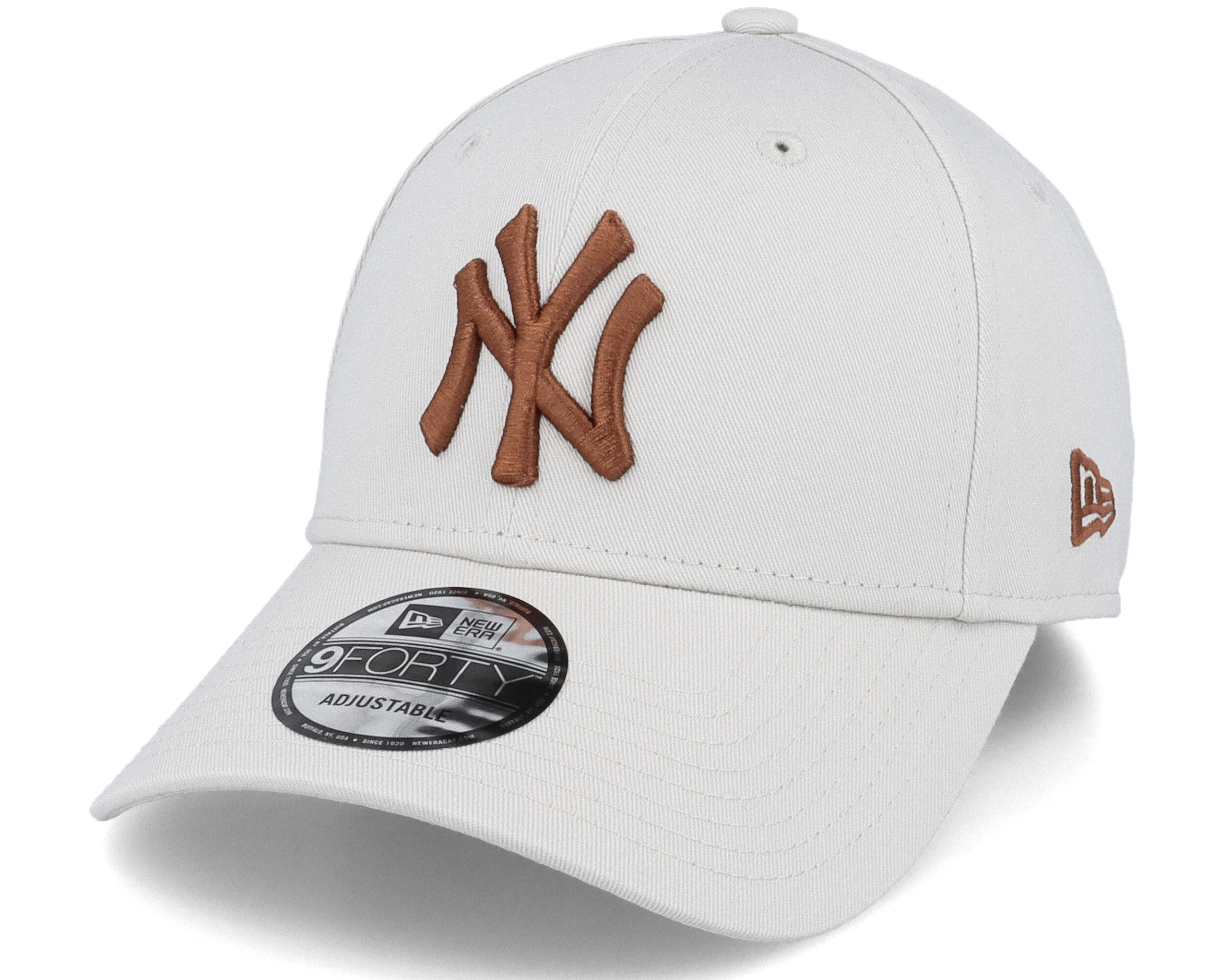 new york yankees league essential brown 9forty adjustable cap