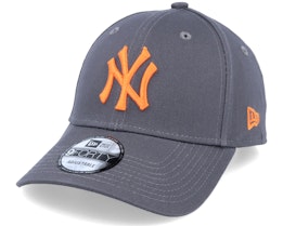 New York Yankees League Essential 9FORTY Dark Grey/Orange Adjustable - New Era