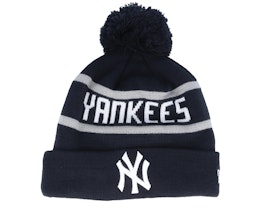 New York Yankees Jake Cuff Beanie Navy Pom - New Era