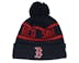Boston Red Sox Jake Cuff Beanie Navy Pom - New Era