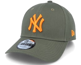 New York Yankees League Essential 9FORTY Olive/Orange Adjustable - New Era