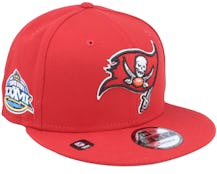 Tampa Bay Buccaneers NFL Patch Up 9FIFTY Red Snapback - New Era