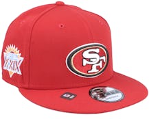 San Francisco 49ers NFL Patch Up 9FIFTY Red Snapback - New Era
