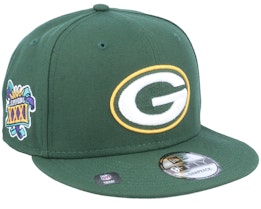 Green Bay Packers NFL Patch Up 9FIFTY Green Snapback - New Era