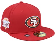 San Francisco 49ers NFL Patch Up 59FIFTY Red Fitted - New Era