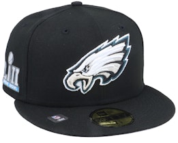 Philadelphia Eagles NFL Patch Up 59FIFTY Black Fitted - New Era