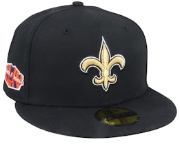 New Orleans Saints NFL Patch Up 59FIFTY Black Fitted - New Era