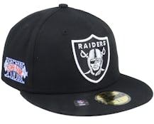 Las Vegas Raiders Nfl Patch Up 59fifty Black Fitted - New Era