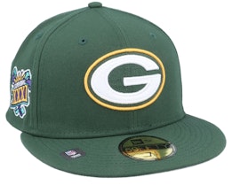 Green Bay Packers NFL Patch Up 59FIFTY Green Fitted - New Era