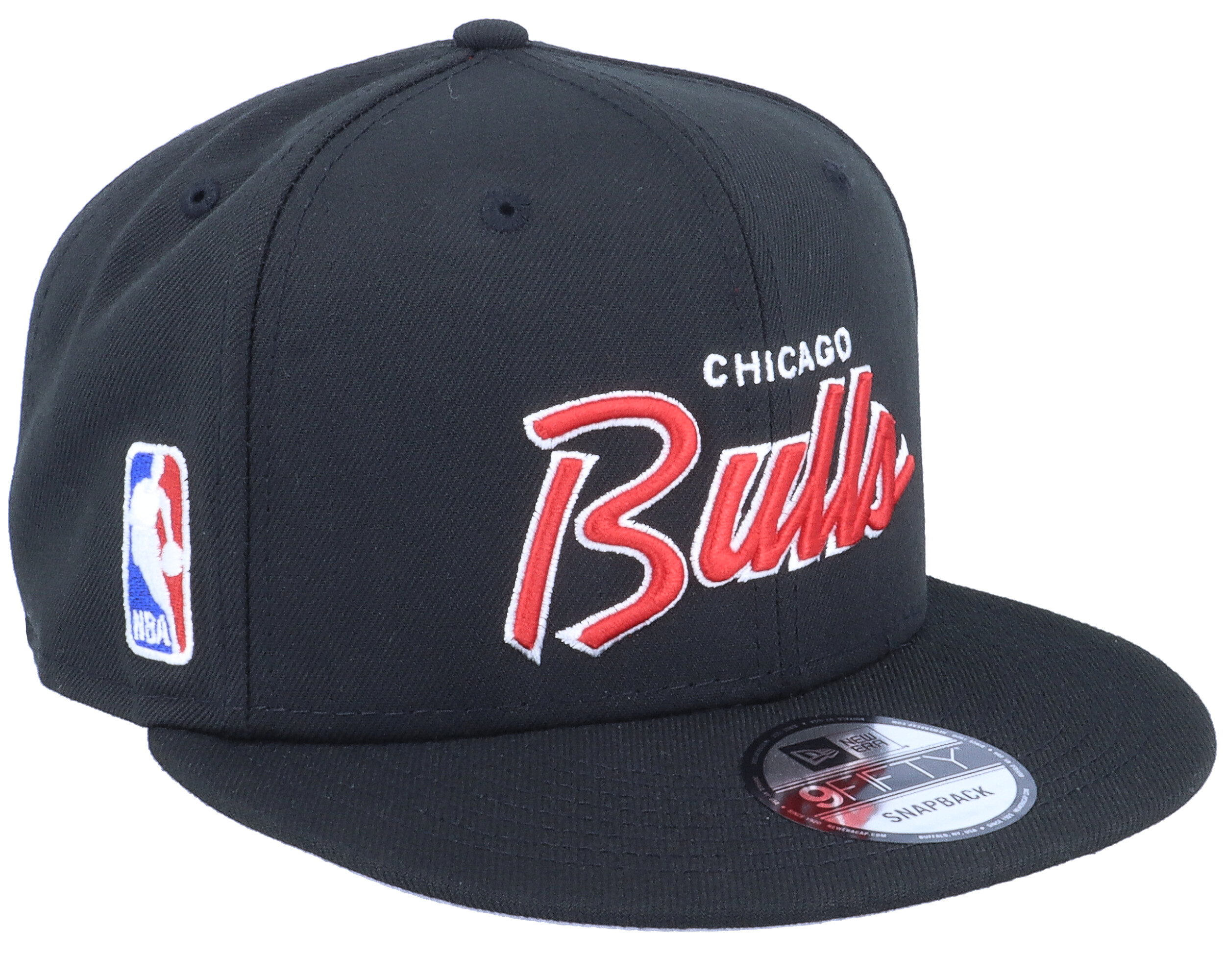 Chicago Bulls NBA Script Up 9FIFTY Black Snapback