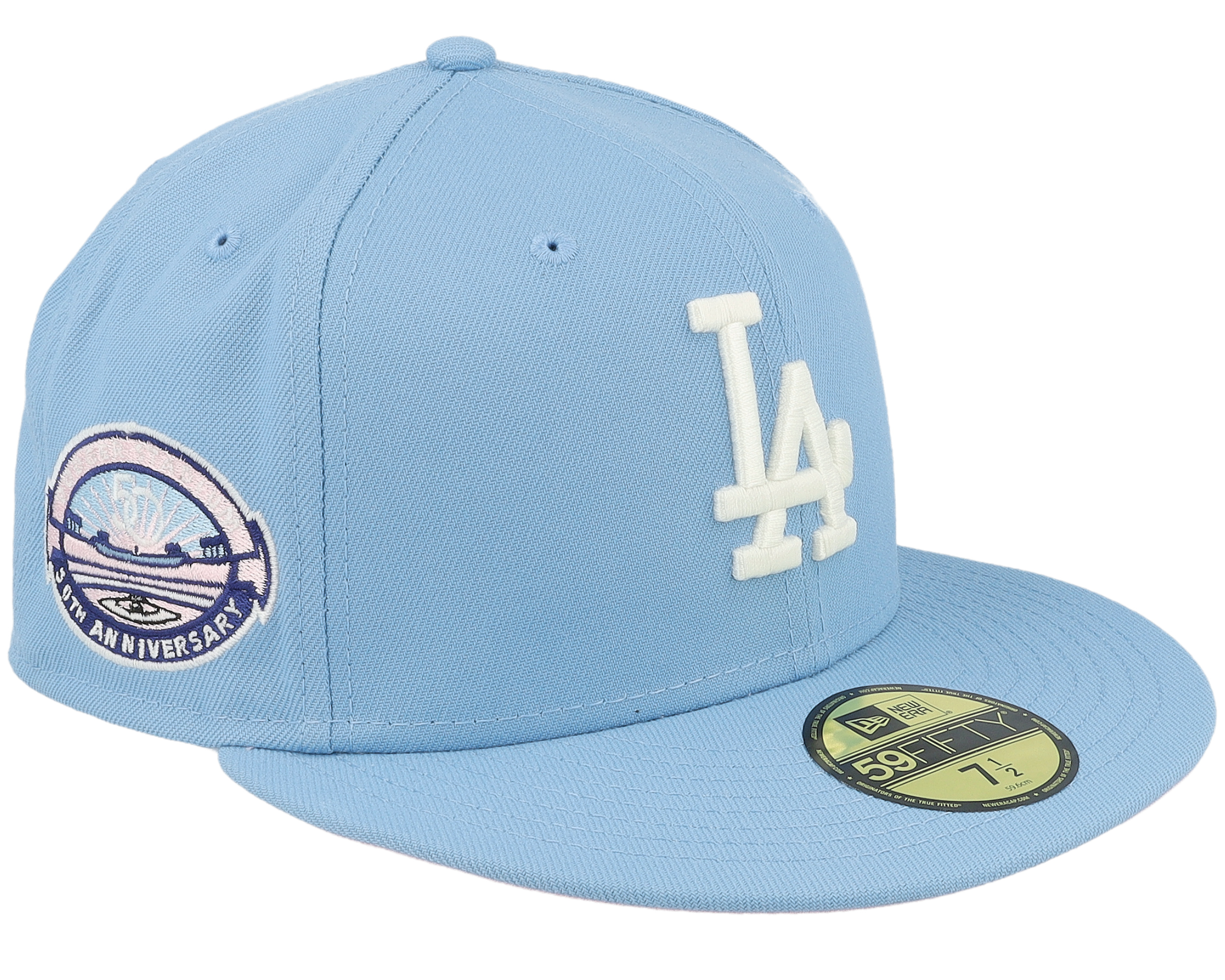 Los Angeles Dodgers Scoreboard Fifty Th Anniversary Sky Blue Pink