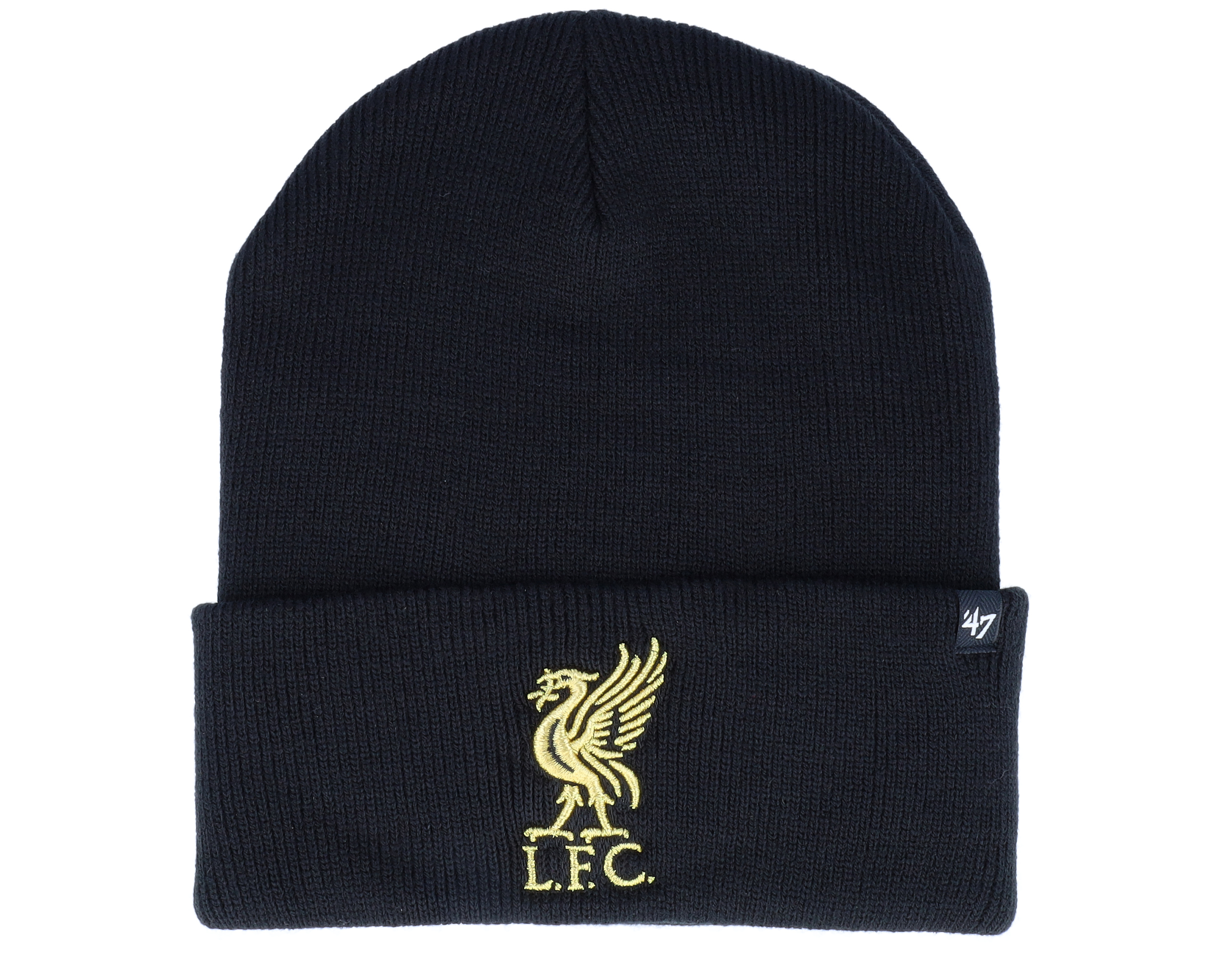 Liverpool FC Haymaker Metallic Knit Black Cuff - 47 Brand mössa ...