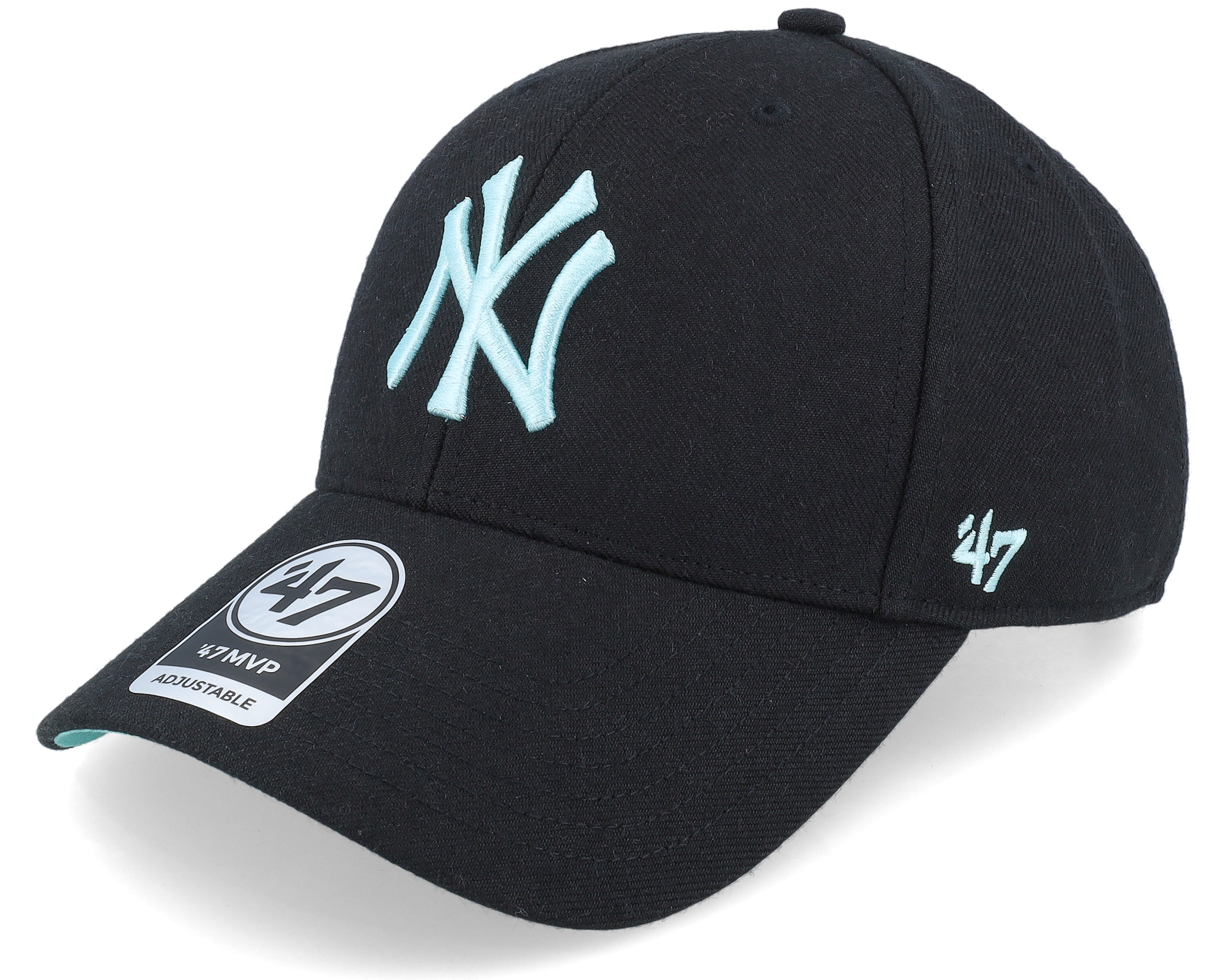 New York Yankees MLB Sure Shot MVP Black/Light Blue Adjustable - 47 ...