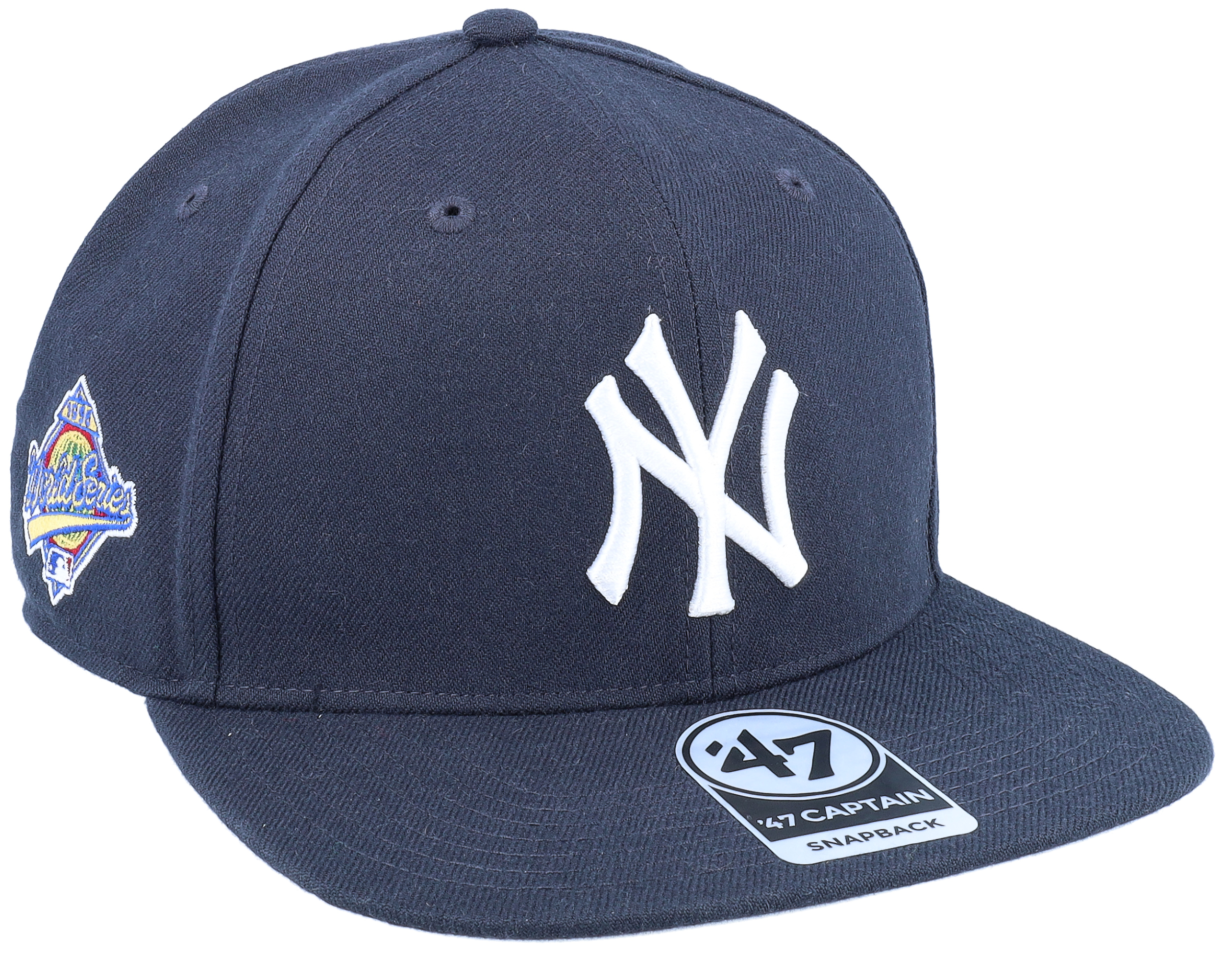 47 Brand - MLB Blue Snapback Cap - Hatstore Exclusive x New York Yankees MLB Captain Patch Drop @ Hatstore