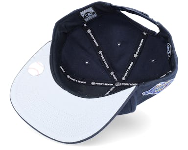 47 Brand - MLB Blue Snapback Cap - Hatstore Exclusive x New York Yankees MLB Captain Patch Drop @ Hatstore