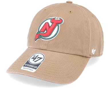 Vintage New Jersey Devils Leather Snapback Hat 