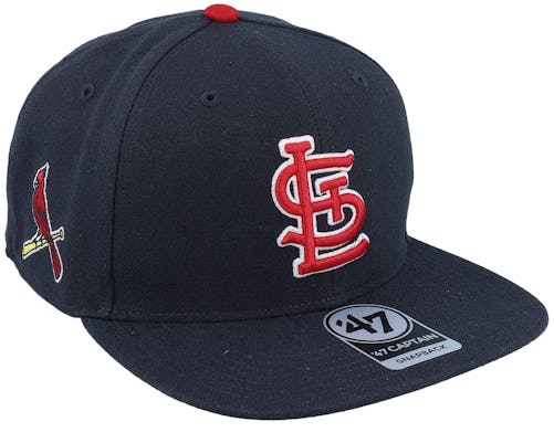 47 Brand - MLB Blue Snapback Cap - St. Louis Cardinals Replica Sure Shot Captain Navy Snapback @ Hatstore