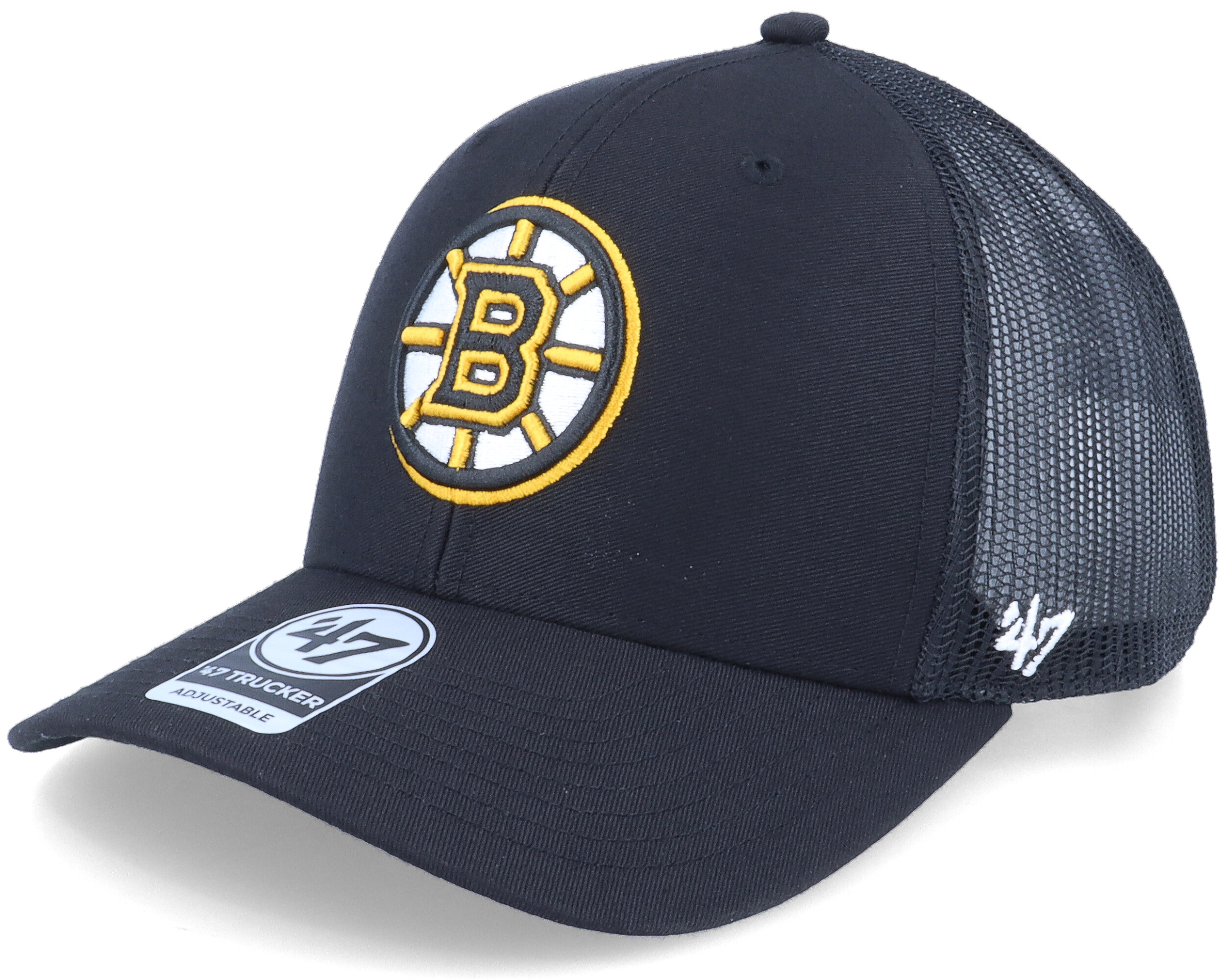 Boston Bruins NHL Black Trucker - 47 Brand cap | Hatstoreworld.com