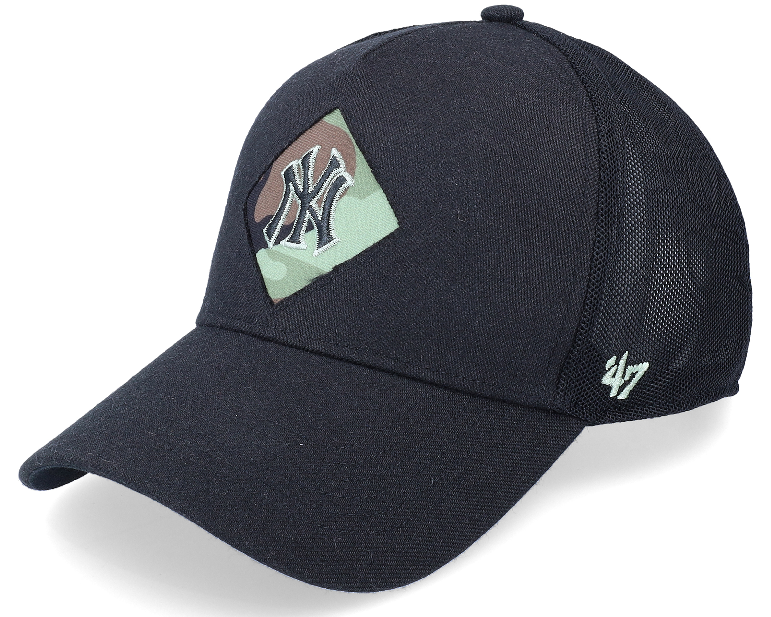 New York Yankees Black/Black '47 MVP DT Snapback