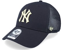 New York Yankees MLB MVP Black/Light Yellow Trucker - 47 Brand