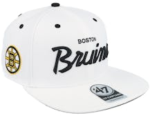 Boston Bruins - Logo NHL 400 Adult Flat Brim Snapback Cap Black
