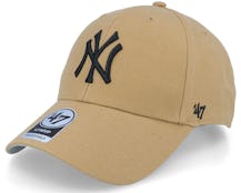 Hatstore Exclusive x New York Yankees Woolish Khaki/Black Adjustable - 47 Brand
