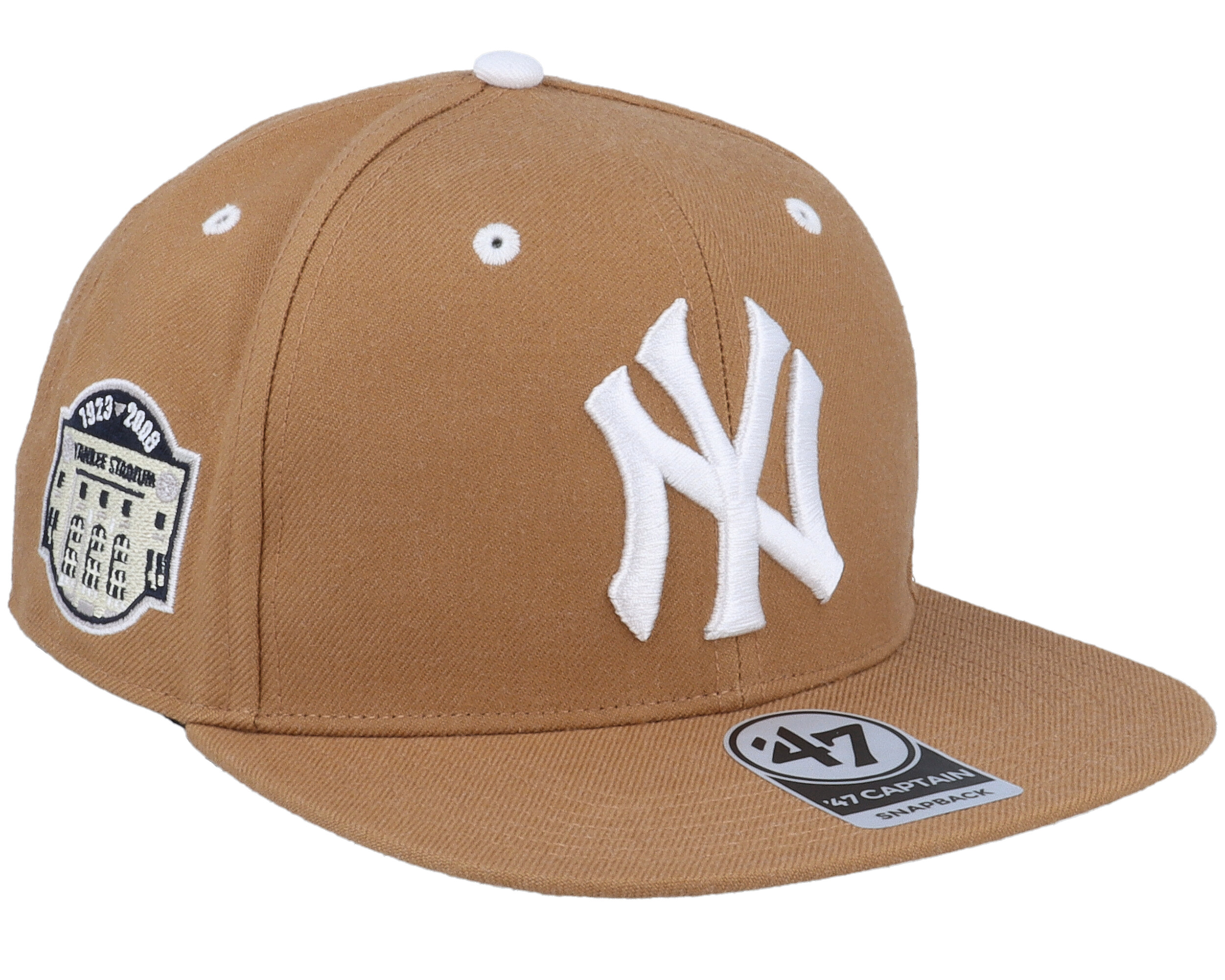 Boston Red Sox Camel 47 Brand Captain Snapback Hat