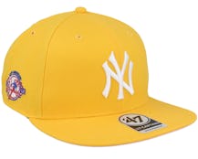 Hatstore Exclusive x New York Yankees Pink Lemon Gold Snapback - 47 Brand