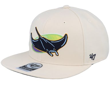 47 Brand - MLB Beige Snapback Cap - Hatstore Exclusive x Tampa Bay Rays Inaugural Season 98 Natural Snapback @ Hatstore