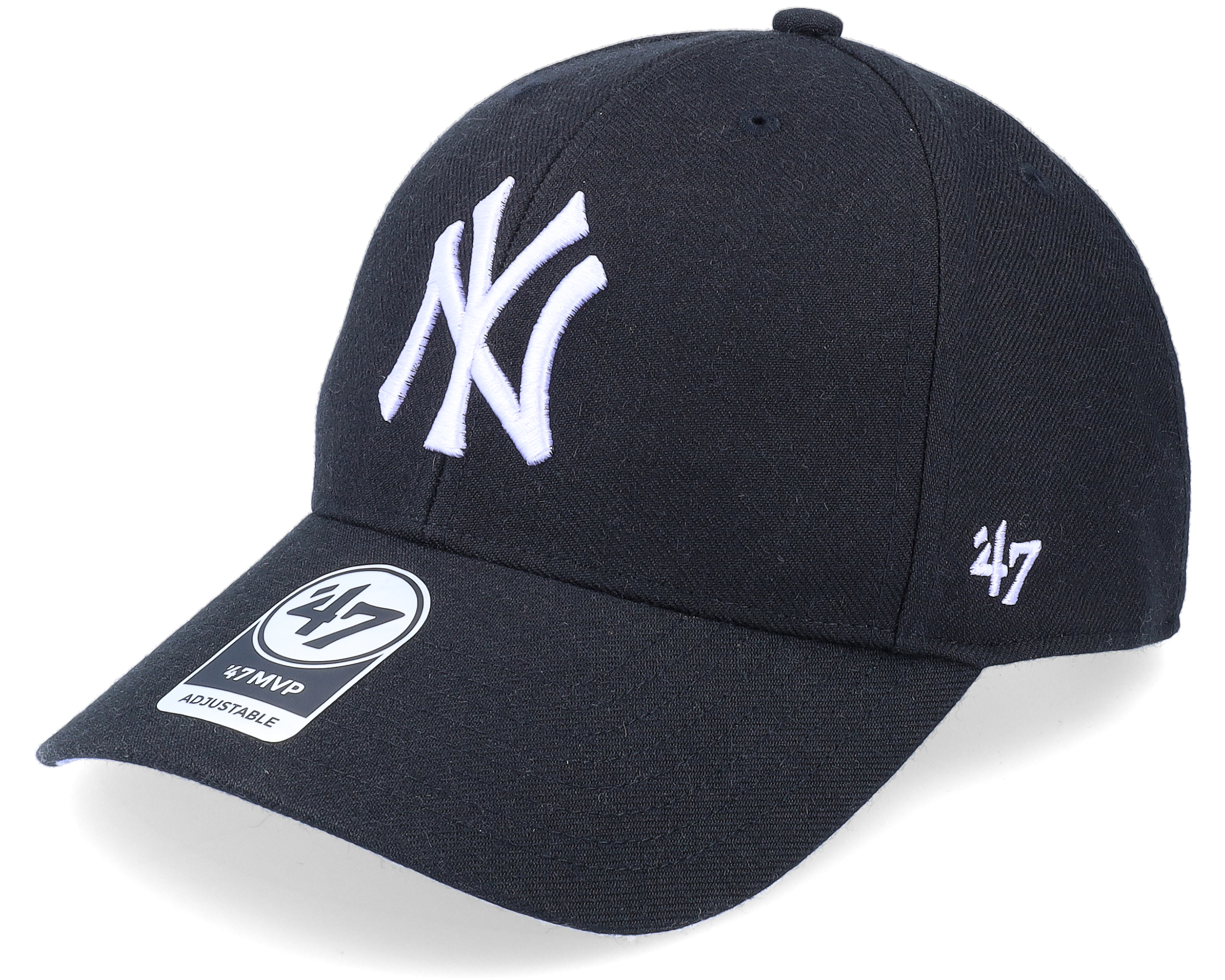 New York Yankees MLB Ballpark MVP Black Adjustable - 47 Brand Cap ...