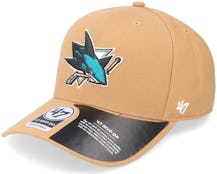 San Jose Sharks NHL Cold Zone MVP Dp Camel Adjustable - 47 Brand