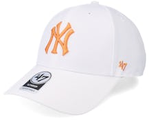 New York Yankees MLB MVP White/Orange Adjustable - 47 Brand