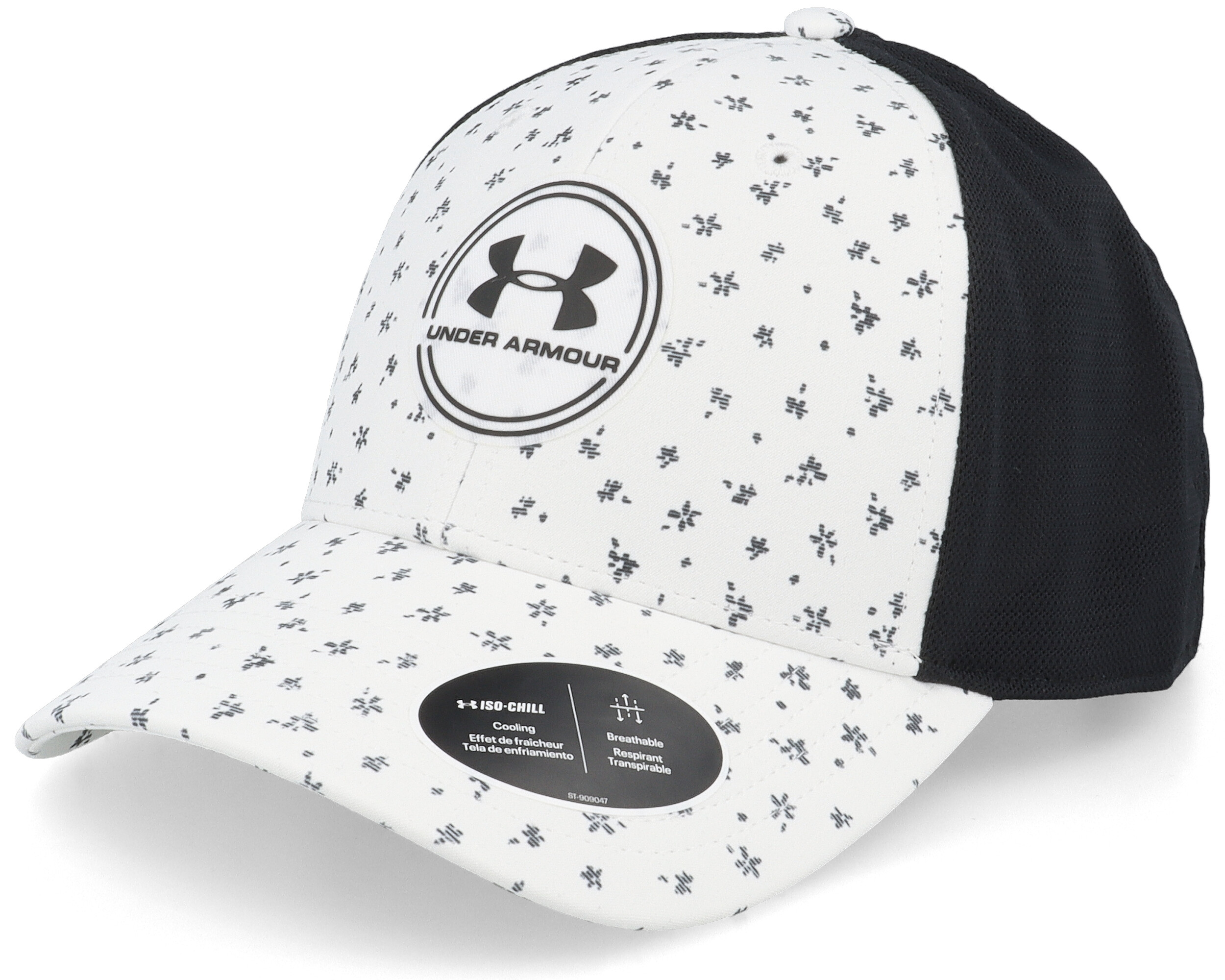 Iso-chill Driver Mesh White/White/Black Adjustable - Under Armour cap