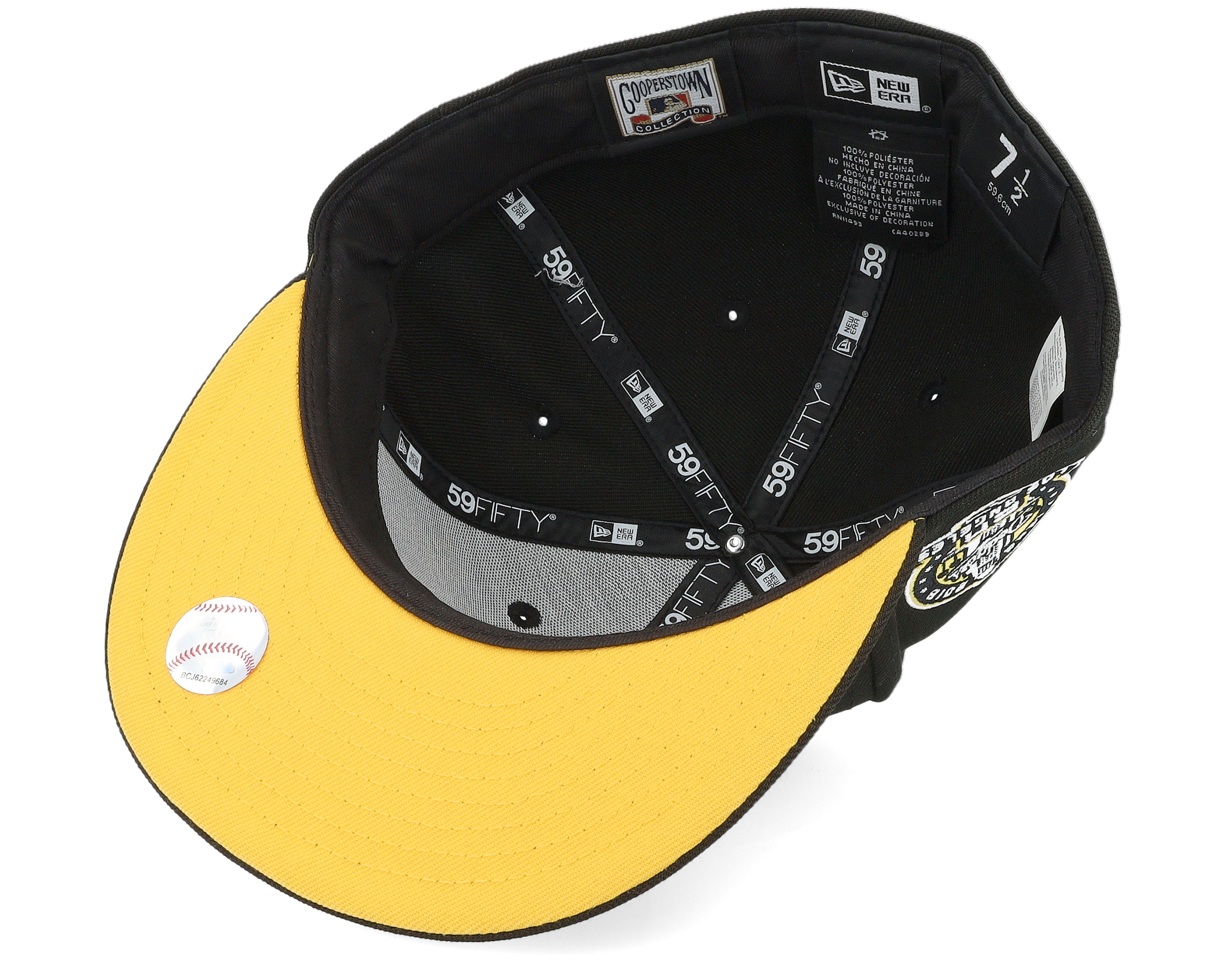 【US限定】New Era 59FIFTY Los Angeles Dodgers Yellow/Black Men's Los Angeles Dodgers New Era Black/Gold 59FIFTY Fitted Hat