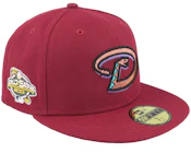 Arizona Diamondbacks Cherry Wine 59FIFTY Cardinal/Pink Fitted