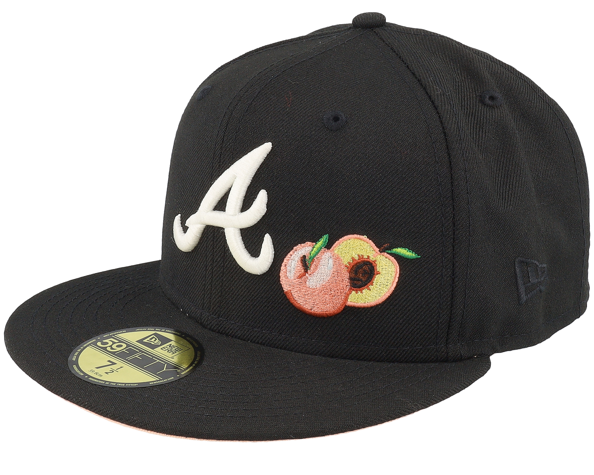 Atlanta Braves 59FIFTY Black/Peach Fitted New Era