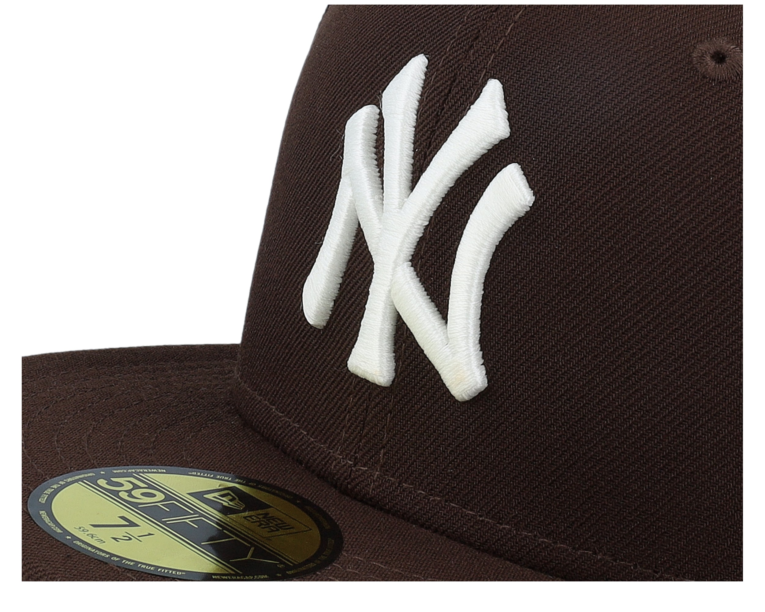 New York Yankees Glamour 59FIFTY Brown/White/Panama Tan