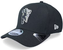 Manchester United Iridescent 9FIFTY Stretch Snap Black Adjustable - New Era