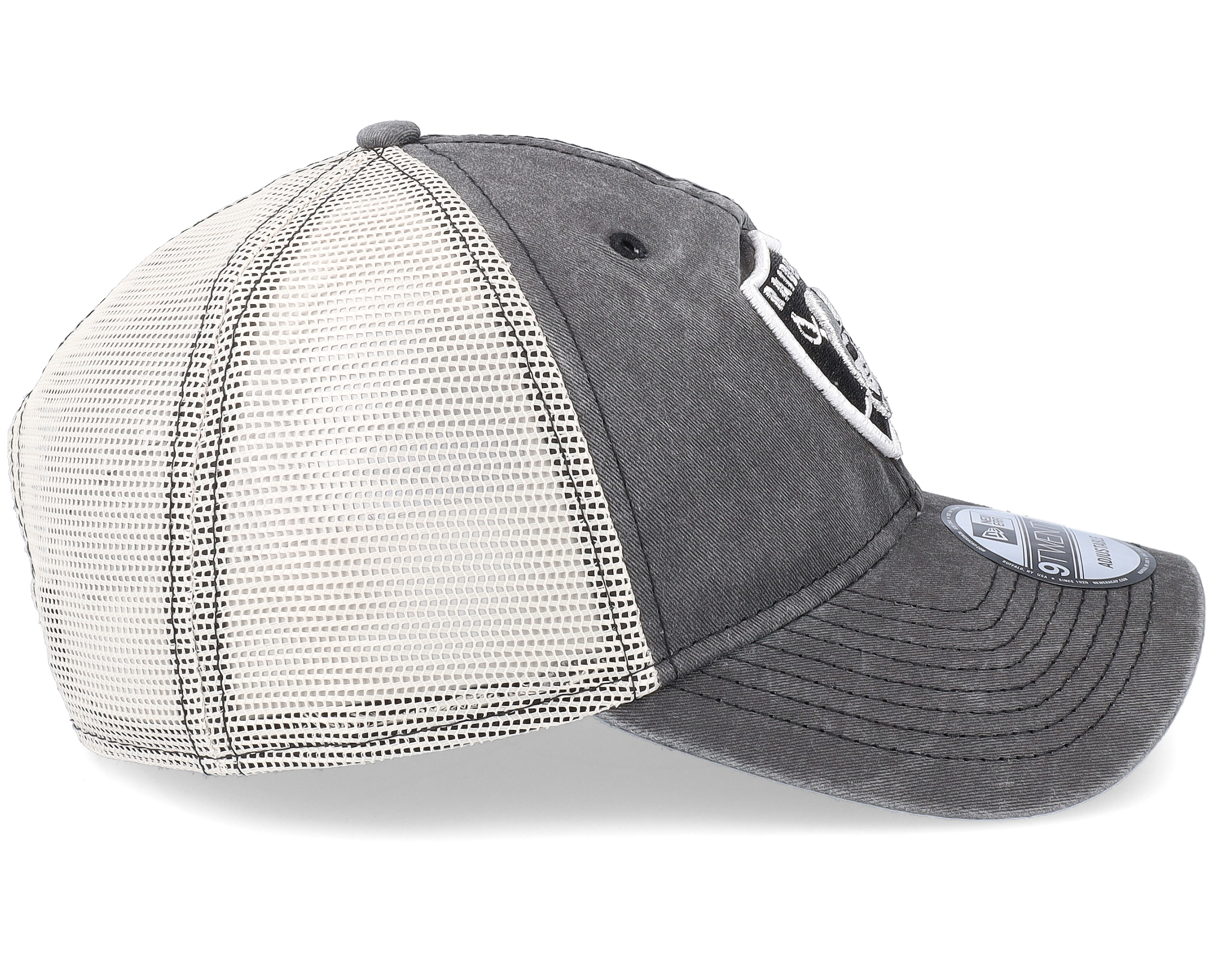 Las Vegas Raiders 9TWENTY Washed D1 Black Trucker - New Era