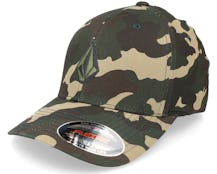 Full Stone Hthr Hat Camouflage Flexfit - Volcom
